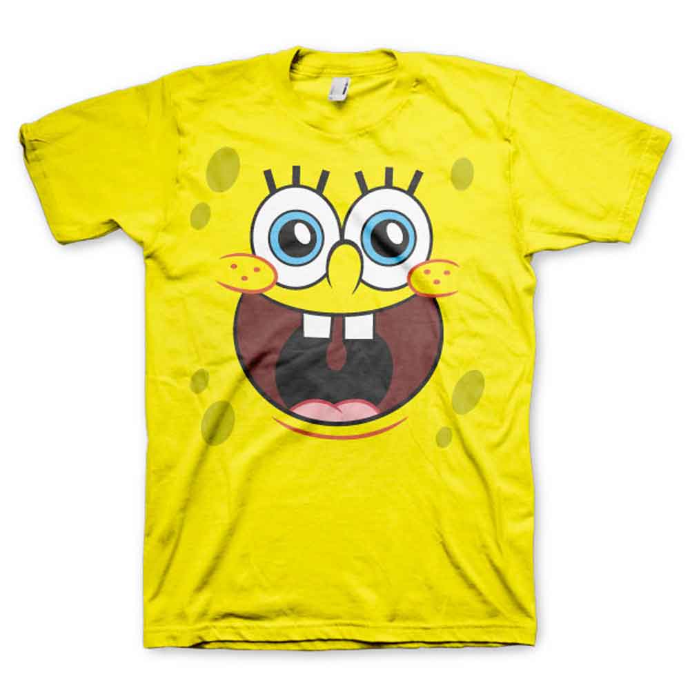 SpongeBob SquarePants - Sponge Happy Face T-shirt Homme - Jaune